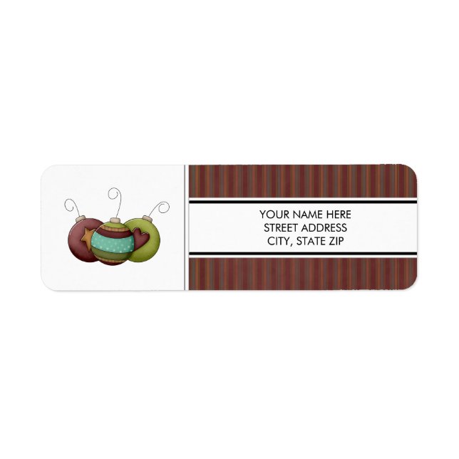 Christmas Address Mailing Labels (Front)