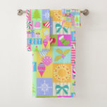 Christmas Advent Calendar  Bath Towel Set<br><div class="desc">Christmas Advent Calendar Inspired Design.</div>
