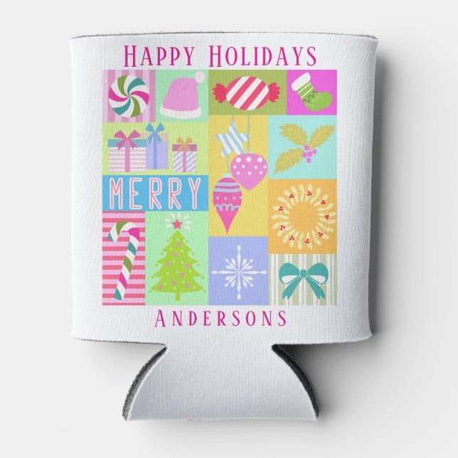 Christmas Advent Calendar  Can Cooler (Front)