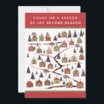 Christmas Advent Calendar Cards<br><div class="desc">Fun holiday Christmas Countdown activity,  featuring 24 miniature houses leading up to a gingerbread house.</div>