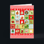 Christmas Advent Calendar Holiday Card<br><div class="desc">Creative holiday greeting and countdown activity for friends and family.</div>