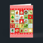 Christmas Advent Calendar Holiday Card<br><div class="desc">Creative holiday greeting and countdown activity for friends and family.</div>
