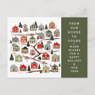 Christmas Advent Calendar Holiday Postcard