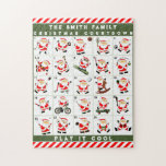 Christmas Advent Calendar Jigsaw Puzzle<br><div class="desc">Creative Christmas Countdown holiday puzzle featuring 25 different major league sports. To personalize edit text to add name.</div>