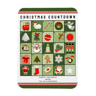 Christmas Advent Calendar Magnet