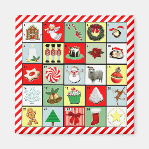 Christmas Advent Calendar Magnet
