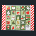 Christmas Advent Calendar Notepad<br><div class="desc">Cute Christmas countdown Advent calendar design for all the children in your life. To personalise edit text to add name.</div>