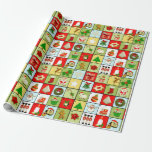 Christmas Advent Calendar Wrapping Paper<br><div class="desc">Cute holiday images to decorate your gifts.</div>