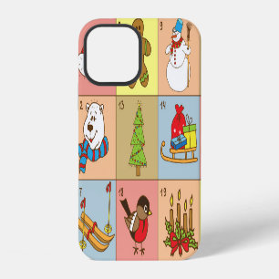 Christmas Advent: Doodle Element Collection iPhone 12 Case