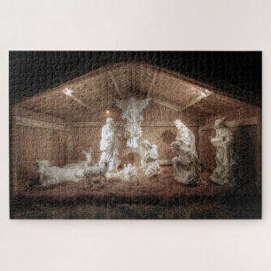 Christmas Advent Jesus Nativity Manger Scene Jigsaw Puzzle