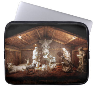 Christmas Advent Jesus Nativity Manger Scene Laptop Sleeve