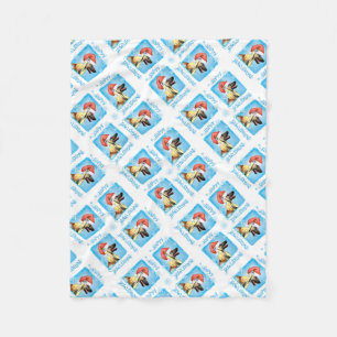 Christmas Afghan Hound Fleece Blanket