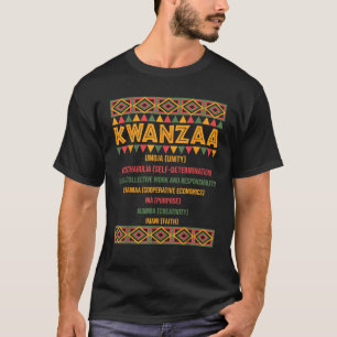 Christmas African American Happy Kwanzaa Pajama  T-Shirt