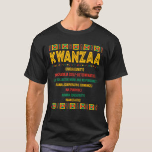 Christmas African American Happy Kwanzaa  T-Shirt