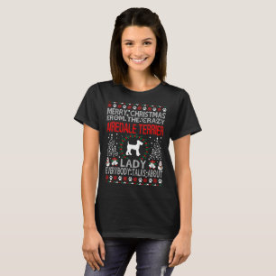 Christmas Airedale Terrier Dog Lady Ugly Sweater