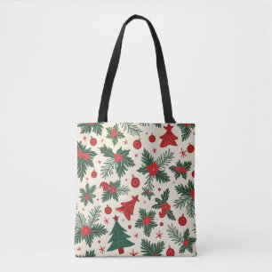 Christmas All-Over-Print Tote Bag, Medium Bag