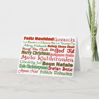 Christmas All Over the World Holiday Card