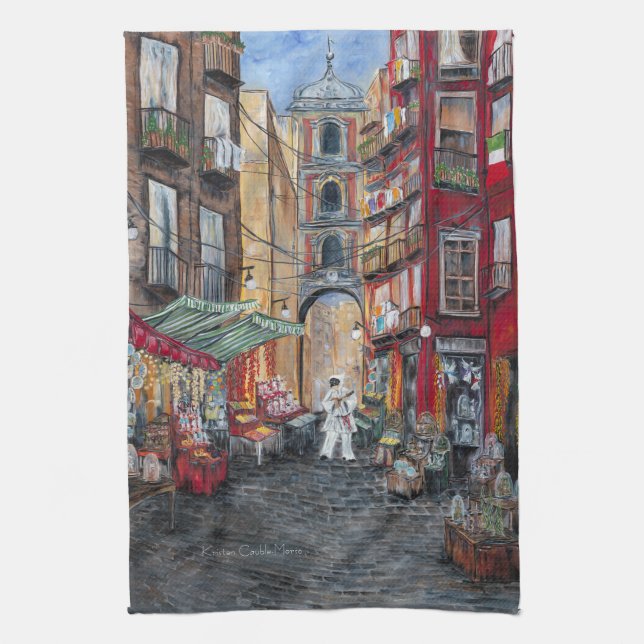Christmas Alley Italia Tea Towel (Vertical)