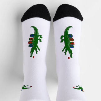 Christmas Alligator Crew Socks
