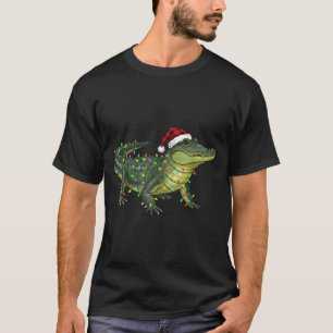Christmas Alligator Holiday Reptile Funny Festive T-Shirt