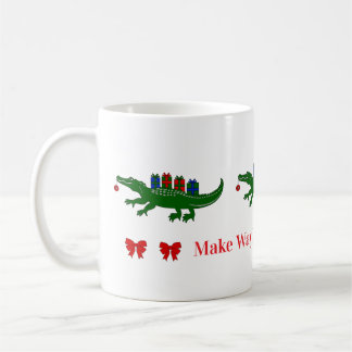 Christmas Alligator Mug
