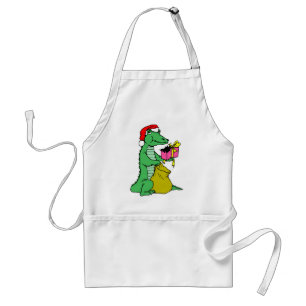 Christmas Alligator Standard Apron