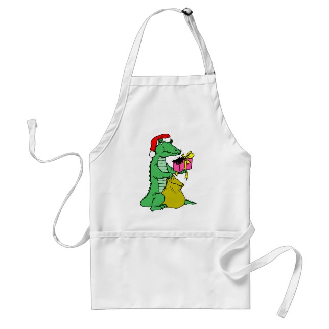 Christmas Alligator Standard Apron (Front)
