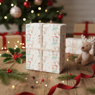 Christmas Alpaca Cute Holiday Llama Winter Wrapping Paper
