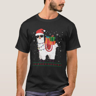Christmas Alpaca Llama Ugly Christmas T-Shirt