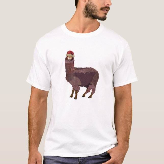 Christmas Alpaca T-Shirt (Front)