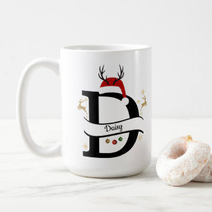 Christmas Alphabet Collection – Letter D Design Coffee Mug