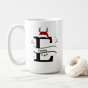 Christmas Alphabet Collection – Letter E Design Coffee Mug