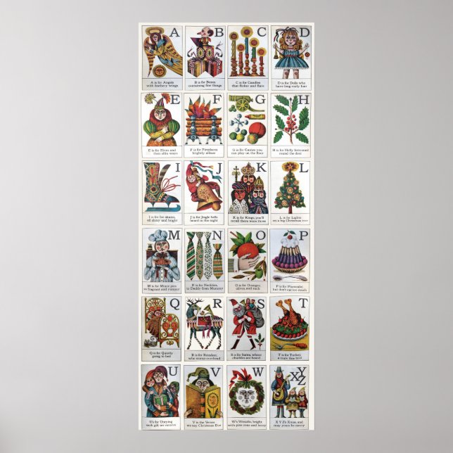 Christmas Alphabet Poster (Front)