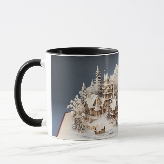 Christmas Alpine Storybook Village Mug (Left)