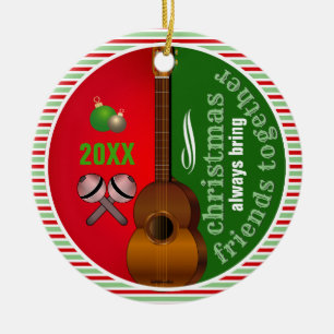 Christmas Always Bring Friends Together Ceramic Ornament