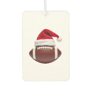 Christmas American Football Ball Santa Hat (1) Car Air Freshener