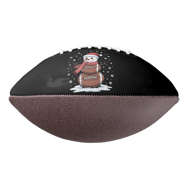 Christmas American Football Snowman Xmas Sport (Rotated 270)