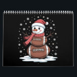 Christmas American Football Snowman Xmas Sport Calendar<br><div class="desc">Christmas American Football Snowman Xmas Sport</div>