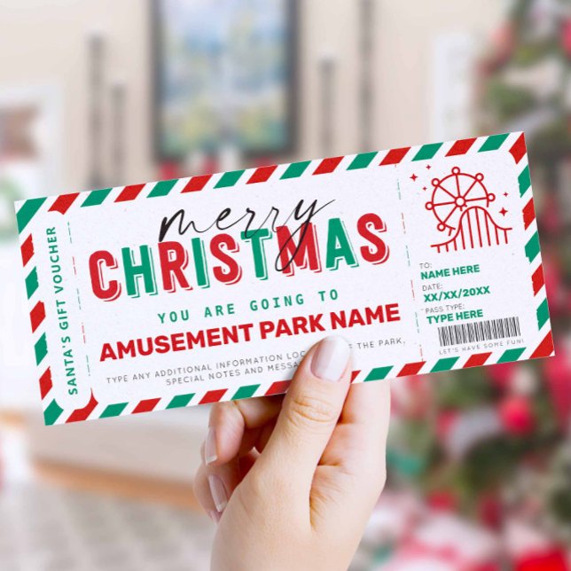 Christmas Amusement Park Theme Park Ticket Gift (Creator Uploaded)