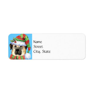 Christmas Anatolian Shepherd Label Return Address Label
