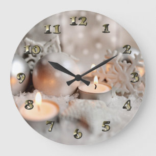 Christmas and Advent Decoration Large Clock