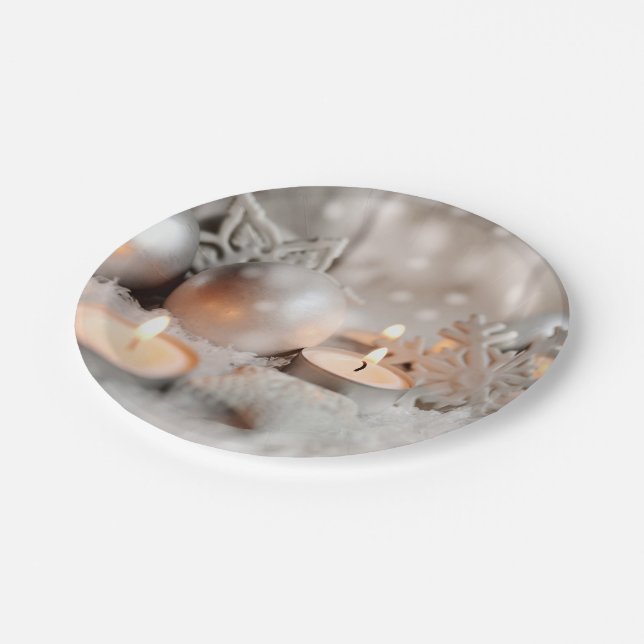 Christmas and Advent Decoration Paper Plate (Angled)