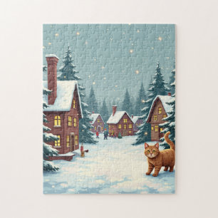 Christmas and Cat Puzzle