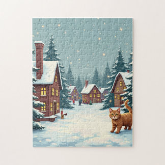Christmas and Cat Puzzle