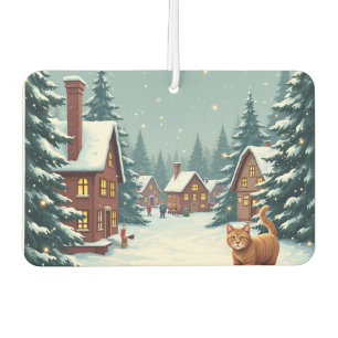 Christmas and Cats Car Air Freshener