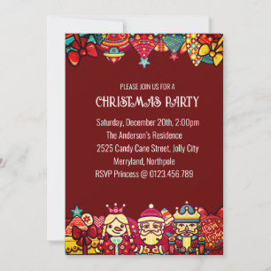 Christmas and Get-Together Party  Invitation