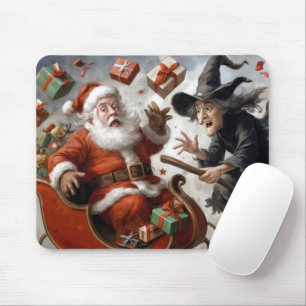 Christmas and Halloween Holidays Collision Mouse Pad