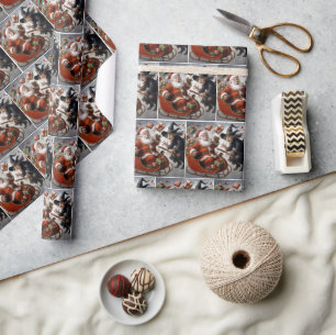 Christmas and Halloween Holidays Collision Wrapping Paper