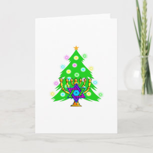 Christmas and Hanukkah Together Holiday Card