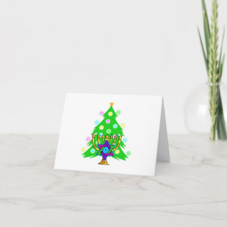 Christmas and Hanukkah Together Holiday Card